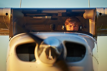 Image showing Young pilot