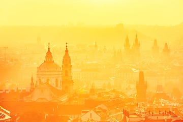 Image showing Prague at the sunrise 