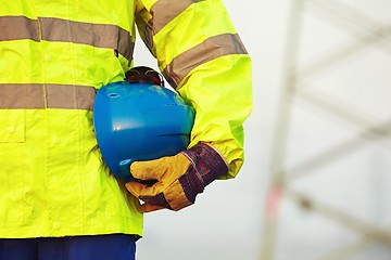 Image showing Worker with helmet