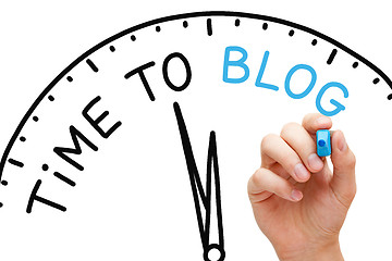 Image showing Time to Blog Concept