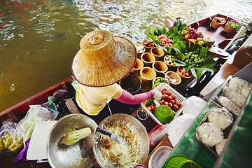 Image showing Floating market in Bangkok