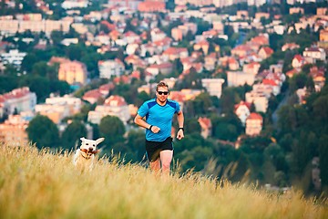 Image showing Sport lifestyle with dog.