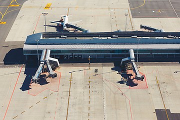 Image showing International airport terminal