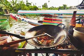 Image showing Floating market in Bangkok