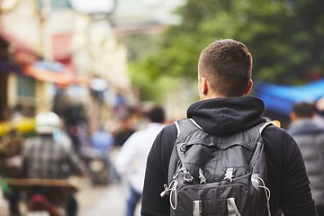 Image showing Traveler in Asia