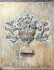 Image showing Engraved wood