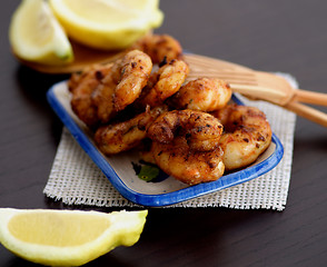 Image showing Delicious Grilled Prawns