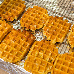 Image showing Plain Belgian waffles.