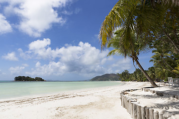 Image showing Paradise beach at Praslin island, Seychelles