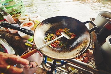 Image showing Floating market in Bangkok