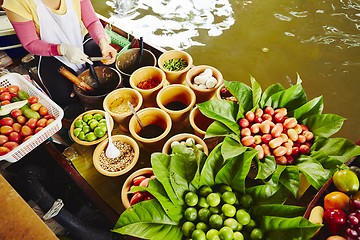 Image showing Floating market in Bangkok