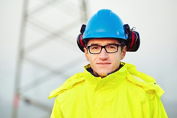 Image showing Worker with helmet