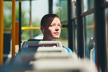 Image showing Traveling by public transport