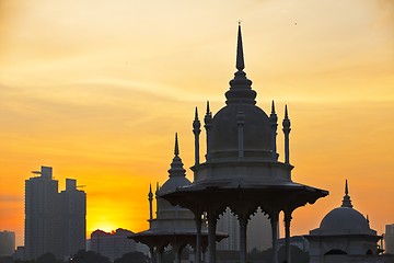 Image showing Sunrise in Kuala Lumpur