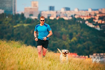 Image showing Sport lifestyle with dog.