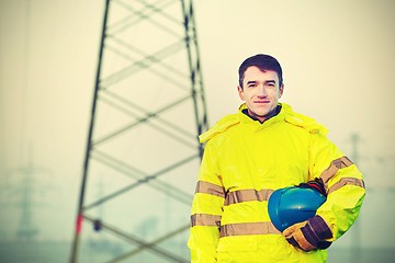 Image showing Worker with helmet