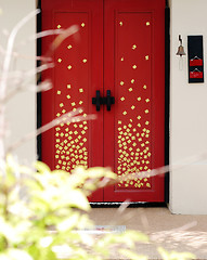 Image showing Red door