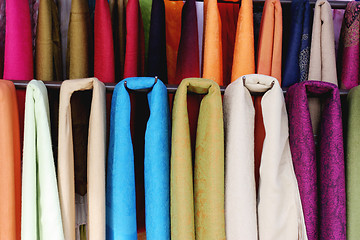 Image showing Colorful scarves