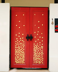 Image showing Red door