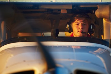 Image showing Young pilot