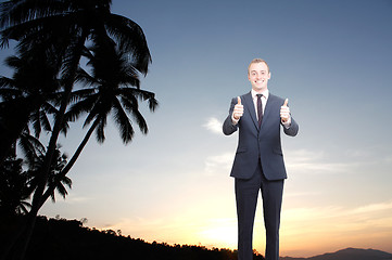 Image showing Businessman on holiday