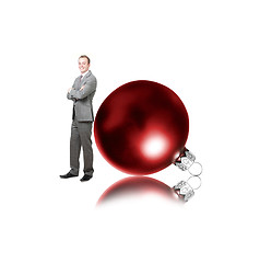 Image showing Businessman with bauble