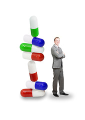Image showing Pills in a stack