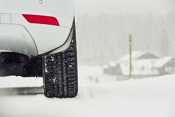 Image showing Winter on the road