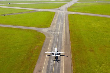 Image showing Aerial view of airport