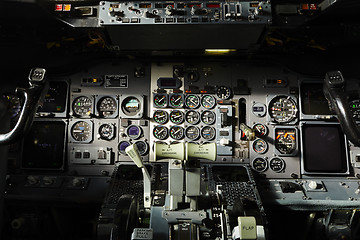 Image showing Cockpit of the airplane