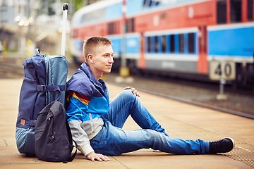 Image showing Young traveler