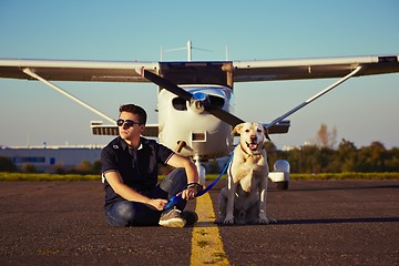 Image showing Young pilot