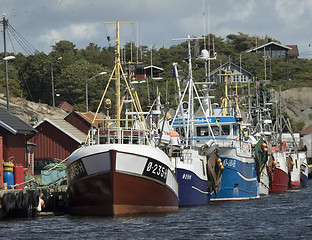 Image showing Fishing boat in harbour