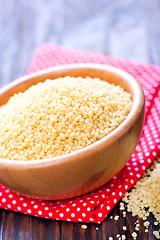 Image showing raw  couscous