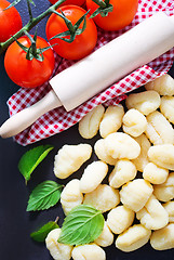 Image showing raw potato gnocchi