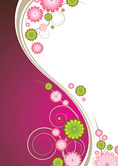 Image showing floral explosion pink