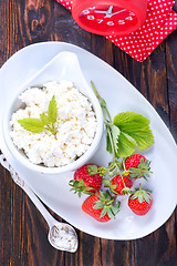 Image showing cottage with strawberry