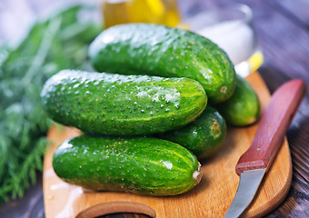 Image showing fresh cucumber