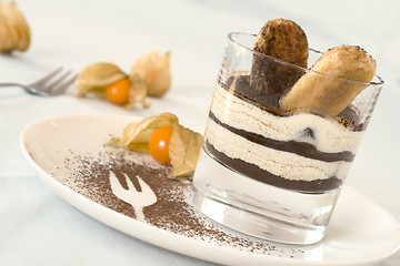 Image showing tiramisu in a glass