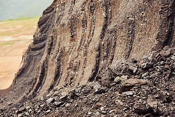 Image showing Coal mining in an open pit