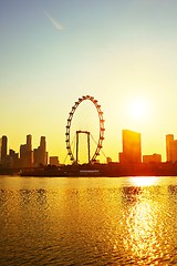 Image showing Sunset in Singapore