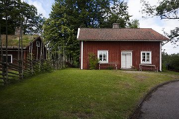 Image showing red cottage