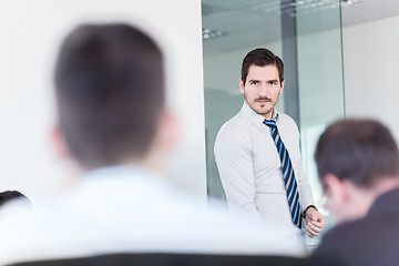 Image showing Business team office meeting.