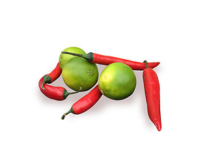 Image showing Chili and lime