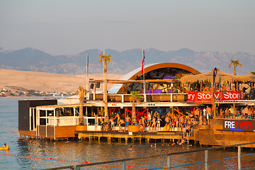 Image showing Party on Zrce beach, Novalja, Pag island, Croatia.