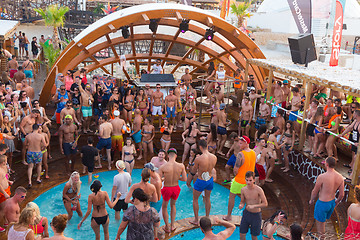 Image showing Party on Zrce beach, Novalja, Pag island, Croatia.