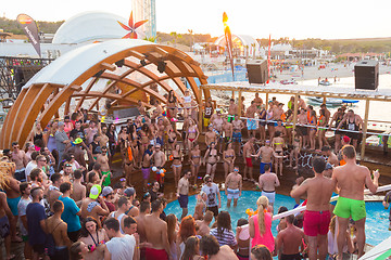 Image showing Party on Zrce beach, Novalja, Pag island, Croatia.