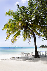 Image showing Paradise beach, Praslin island, Seychelles