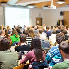 Image showing Workshop at university lecture hall.