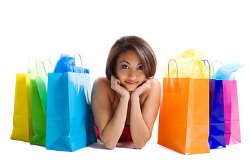 Image showing Shopping woman